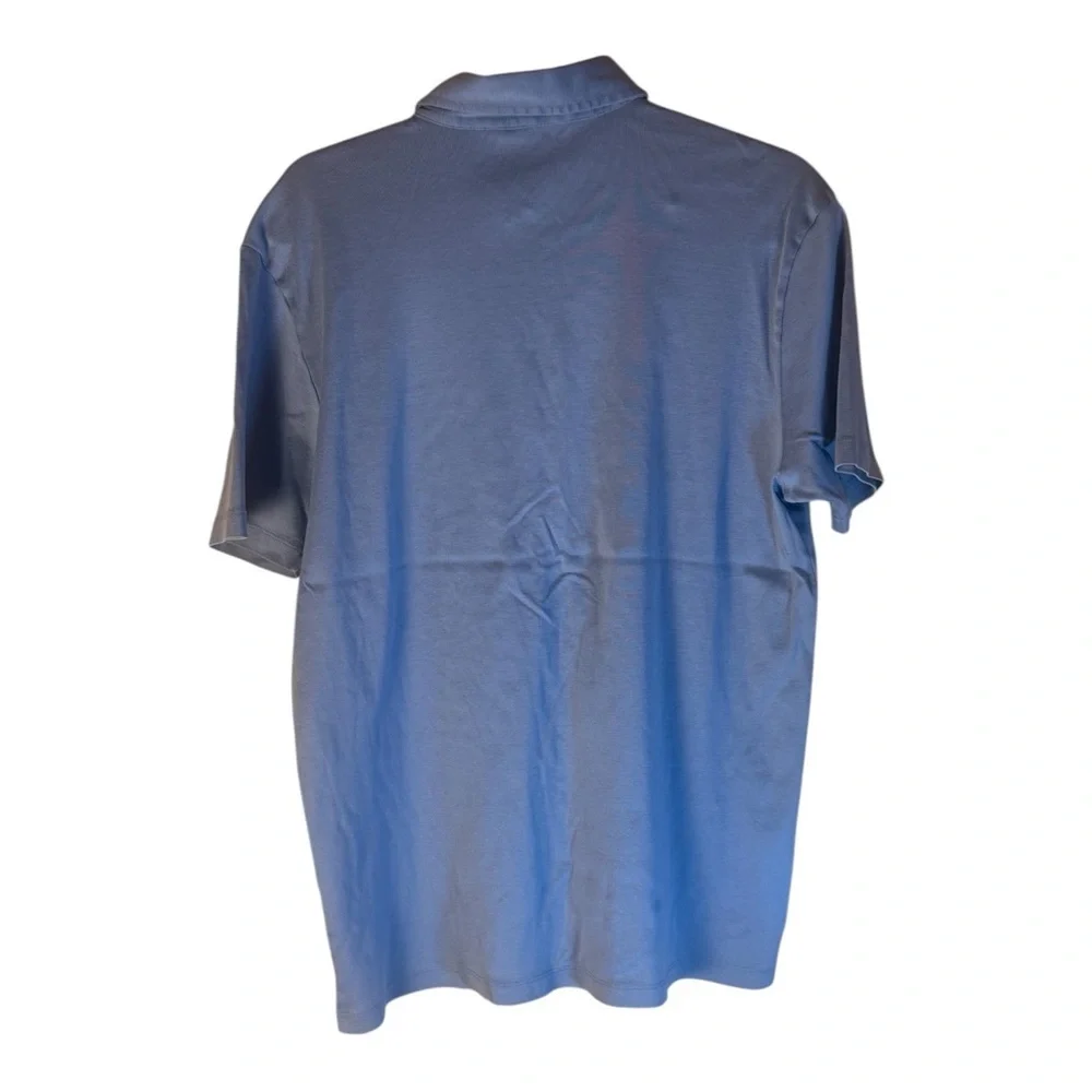 Banana Republic Soft Cotton Knit Polo Shirt Grey Casual Summer Top Men’s M